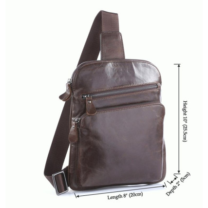 Кожаный рюкзак 7195C Buffalo Bags коричневый – Фото 7