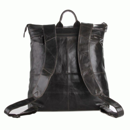 Кожаный рюкзак 7203J Buffalo Bags темно-серый – Фото 4