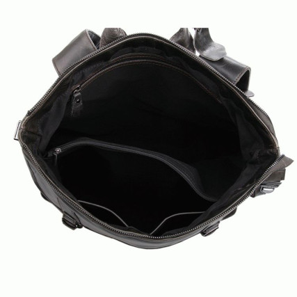 Кожаный рюкзак 7203J Buffalo Bags темно-серый – Фото 6