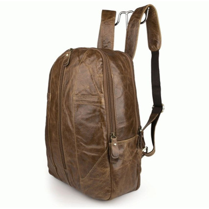 Кожаный рюкзак 7244B Buffalo Bags коричневый – Фото 2