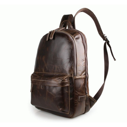 Кожаный вместительный рюкзак 7273Q Buffalo Bags коричневый – Фото 2