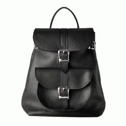 Кожаный рюкзак JIZUZ CLASSIC черный – Фото 1