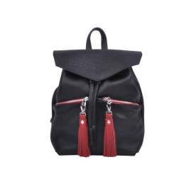 Кожаный черный рюкзак JIZUZ BALANCE BLACK NEW