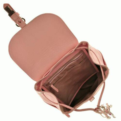 Кожаный розовый рюкзак BlankNote Олсен BN-BAG-13-barbie – Фото 7