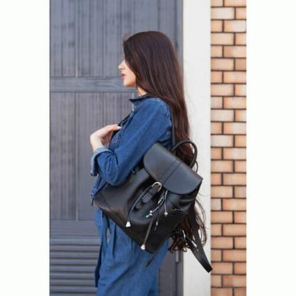 Кожаный рюкзак BlankNote Олсен черный BN-BAG-13-onyx – Фото 2