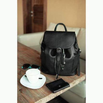 Кожаный рюкзак BlankNote Олсен черный BN-BAG-13-onyx – Фото 8