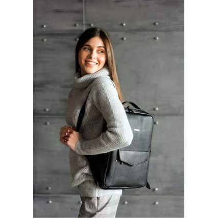 Кожаный рюкзак BlankNote COOPER черный BN-BAG-19-noir – Фото 6