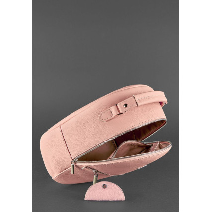 Кожаный розовый рюкзак BlankNote Kylie BN-BAG-22-barbi – Фото 4