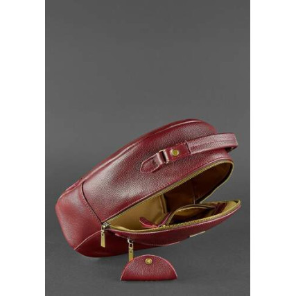 Кожаный рюкзак BlankNote Kylie марсала BN-BAG-22-marsala – Фото 4