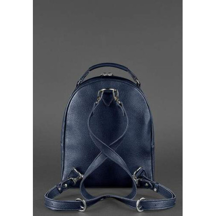 Кожаный женский рюкзак BlankNote Kylie синий BN-BAG-22-navy – Фото 3