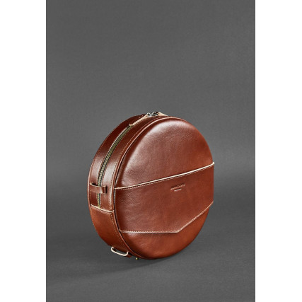 Круглая сумка-рюкзак BlankNote MAXI Коньяк BN-BAG-30-k – Фото 2