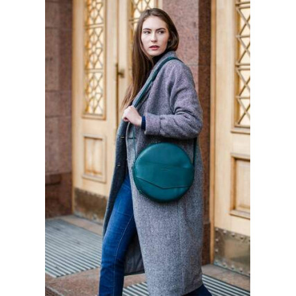 Круглая сумка-рюкзак BlankNote MAXI Малахит BN-BAG-30-malachite – Фото 5