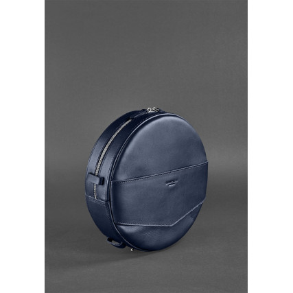 Круглая сумка-рюкзак BlankNote MAXI синяя BN-BAG-30-navy-blue – Фото 2