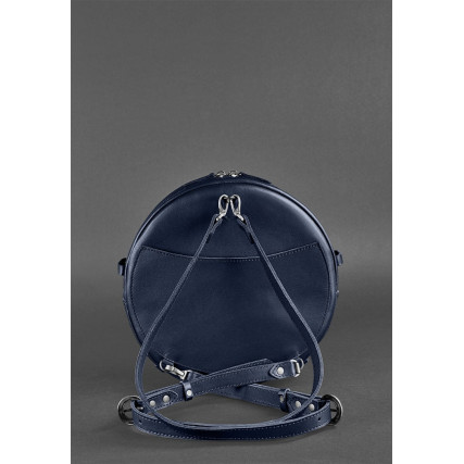 Круглая сумка-рюкзак BlankNote MAXI синяя BN-BAG-30-navy-blue – Фото 4