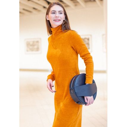 Круглая сумка-рюкзак BlankNote MAXI синяя BN-BAG-30-navy-blue – Фото 7