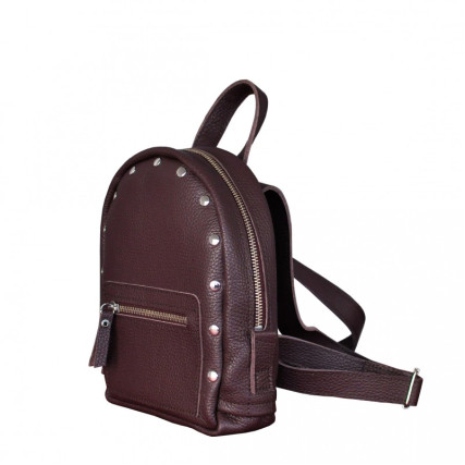 Кожаный бордовый рюкзак JIZUZ BABY SPORT Wine – Фото 2