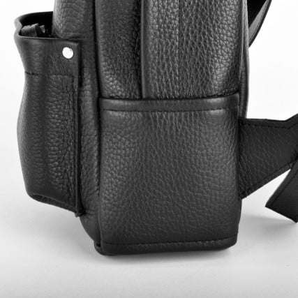 Кожаный черный рюкзак JIZUZ Carbon mini – Фото 11