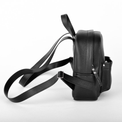 Кожаный черный рюкзак JIZUZ Carbon mini – Фото 3