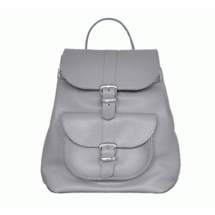 Кожаный рюкзак JIZUZ CLASSIC серый – Фото 1