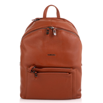 Женский кожаный рюкзак Giorgio Ferretti (Италия) светло-коричневый GF04326Dlbrown – Фото 3
