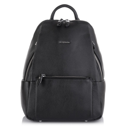 Женский кожаный рюкзак Giorgio Ferretti (Италия) черный GF2019157Ablack – Фото 2