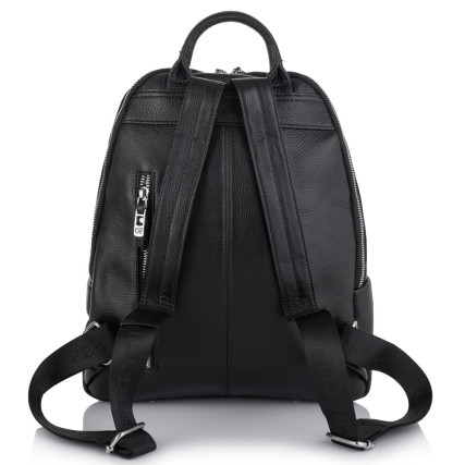 Женский кожаный рюкзак Giorgio Ferretti (Италия) черный GF2019157Ablack – Фото 3