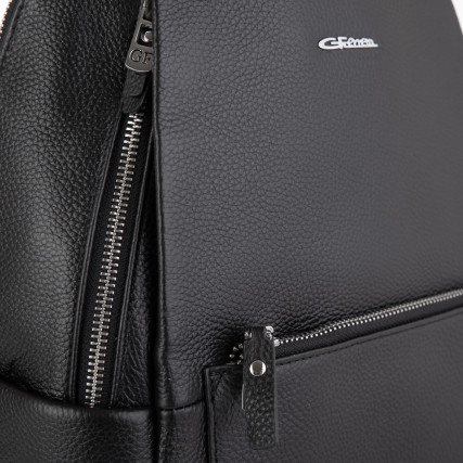 Женский кожаный рюкзак Giorgio Ferretti (Италия) черный GF2019157Ablack – Фото 4