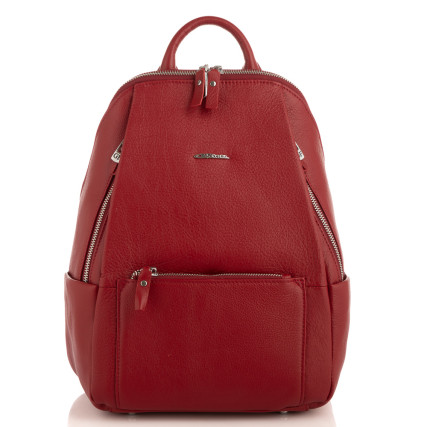 Женский кожаный рюкзак Giorgio Ferretti (Италия) красный GF2019157Ared – Фото 3