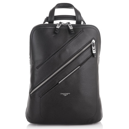 Женский кожаный рюкзак Giorgio Ferretti (Италия) черный GF35534Bblack – Фото 2