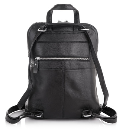 Женский кожаный рюкзак Giorgio Ferretti (Италия) черный GF35534Bblack – Фото 3