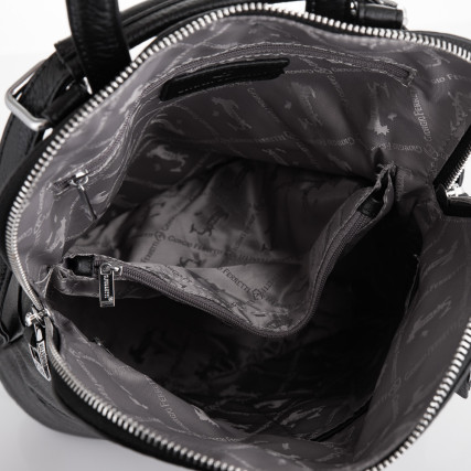 Женский кожаный рюкзак Giorgio Ferretti (Италия) черный GF35534Bblack – Фото 5