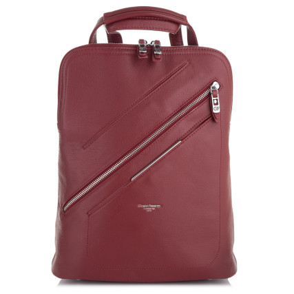 Женский кожаный рюкзак Giorgio Ferretti (Италия) бордовый GF35534Bbordo – Фото 2