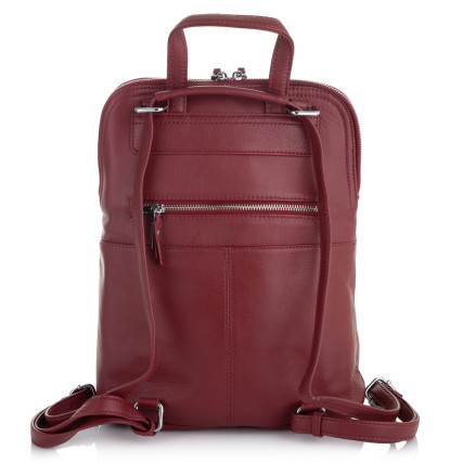 Женский кожаный рюкзак Giorgio Ferretti (Италия) бордовый GF35534Bbordo – Фото 3