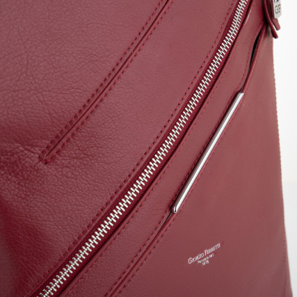 Женский кожаный рюкзак Giorgio Ferretti (Италия) бордовый GF35534Bbordo – Фото 4