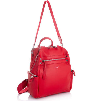 Женский кожаный рюкзак Giorgio Ferretti (Италия) красный GF6006Bred – Фото 6