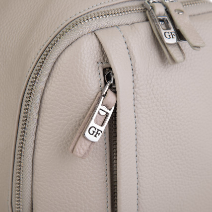 Женский кожаный рюкзак Giorgio Ferretti (Италия) светло-серый GF6101Cgrey – Фото 4