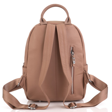 Женский кожаный рюкзак Giorgio Ferretti (Италия) пудра GF6101Cpink – Фото 3