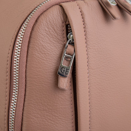 Женский кожаный рюкзак Giorgio Ferretti (Италия) пудра GF6101Cpink – Фото 4