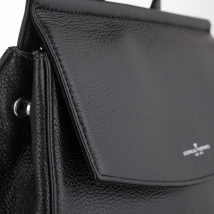 Женский кожаный рюкзак Giorgio Ferretti (Италия) черный GFA-689Ablack – Фото 4