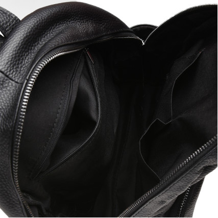 Женский кожаный рюкзак Keizer черный K110086-black – Фото 4