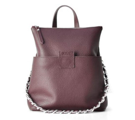 Кожаный рюкзак JIZUZ K-2 бордовый