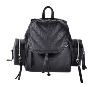 Кожаный черный рюкзак JIZUZ К 750 BLACK