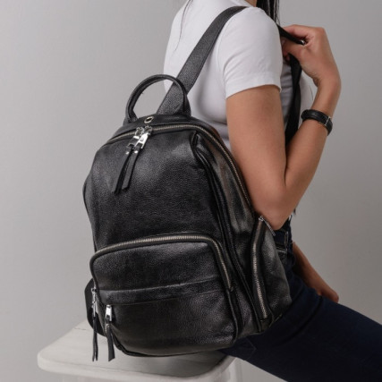 Кожаный рюкзак OLIVIA LEATHER черный nwbp27-7729A-BP – Фото 4