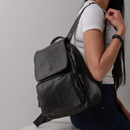 Кожаный рюкзак OLIVIA LEATHER черный nwbp27-9918A-BP – Фото 4