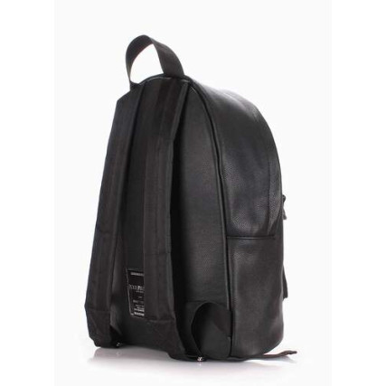 Кожаный рюкзак POOLPARTY черный backpack-rockstar-black – Фото 3