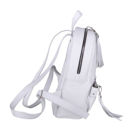 Кожаный рюкзак JIZUZ PILOT S WHITE PLUS белый – Фото 3