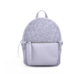 Кожаный серый рюкзак JIZUZ SPORT FELT GREY
