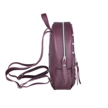 Кожаный рюкзак JIZUZ SPORT WINE ROCK бордовый – Фото 3