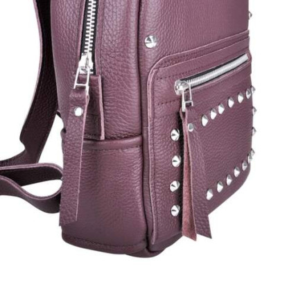 Кожаный рюкзак JIZUZ SPORT WINE ROCK бордовый – Фото 5