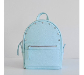 Кожаный рюкзак JIZUZ SPORT голубой